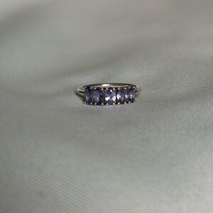 Carrie Elizabeth Stirling Silver Purple Stone Ring